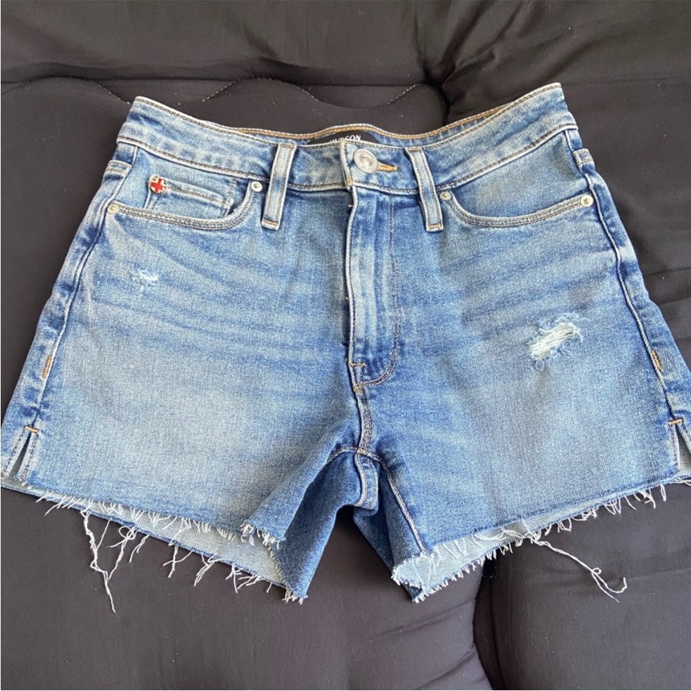 Hudson Jeans Croxley Distressed Jean Shorts 23 - Picture 2 of 8